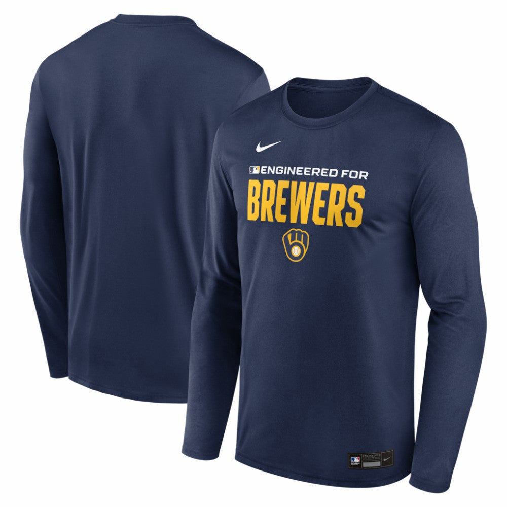 Milwaukee Brewers Nike Authentic Collection Legend Dri-FIT Long Sleeve T-Shirt Online