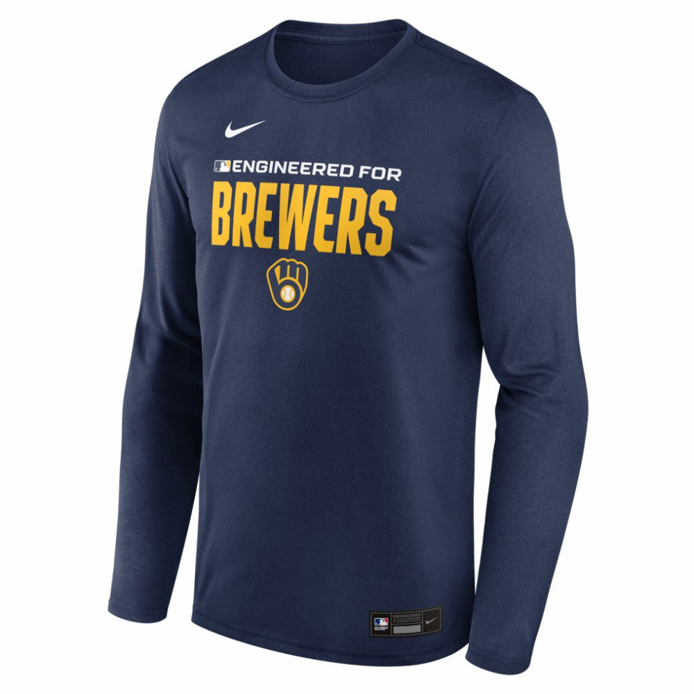 Milwaukee Brewers Nike Authentic Collection Legend Dri-FIT Long Sleeve T-Shirt Online