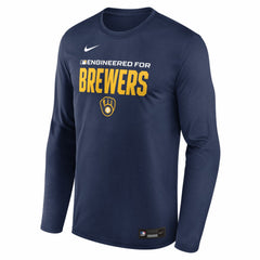 Milwaukee Brewers Nike Authentic Collection Legend Dri-FIT Long Sleeve T-Shirt Online