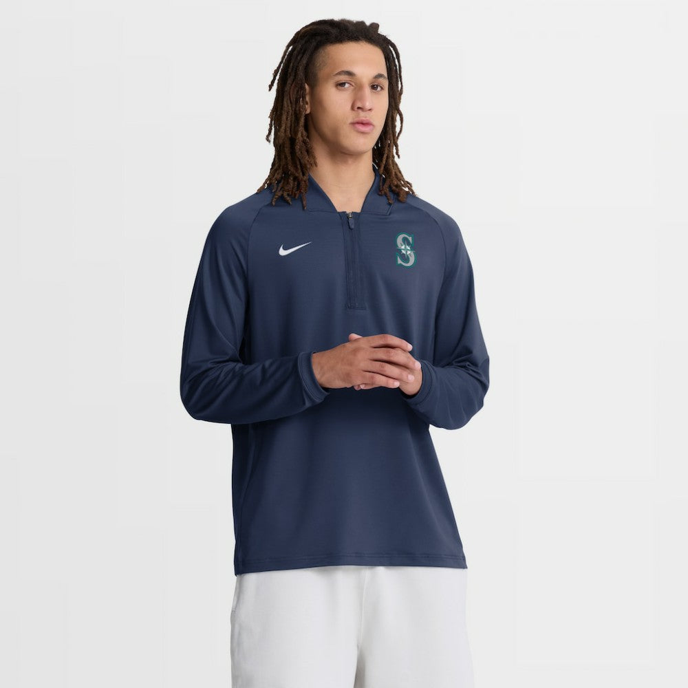 Seattle Mariners Nike Authentic Collection Dri-FIT Raglan Half-Zip Pullover Near Me