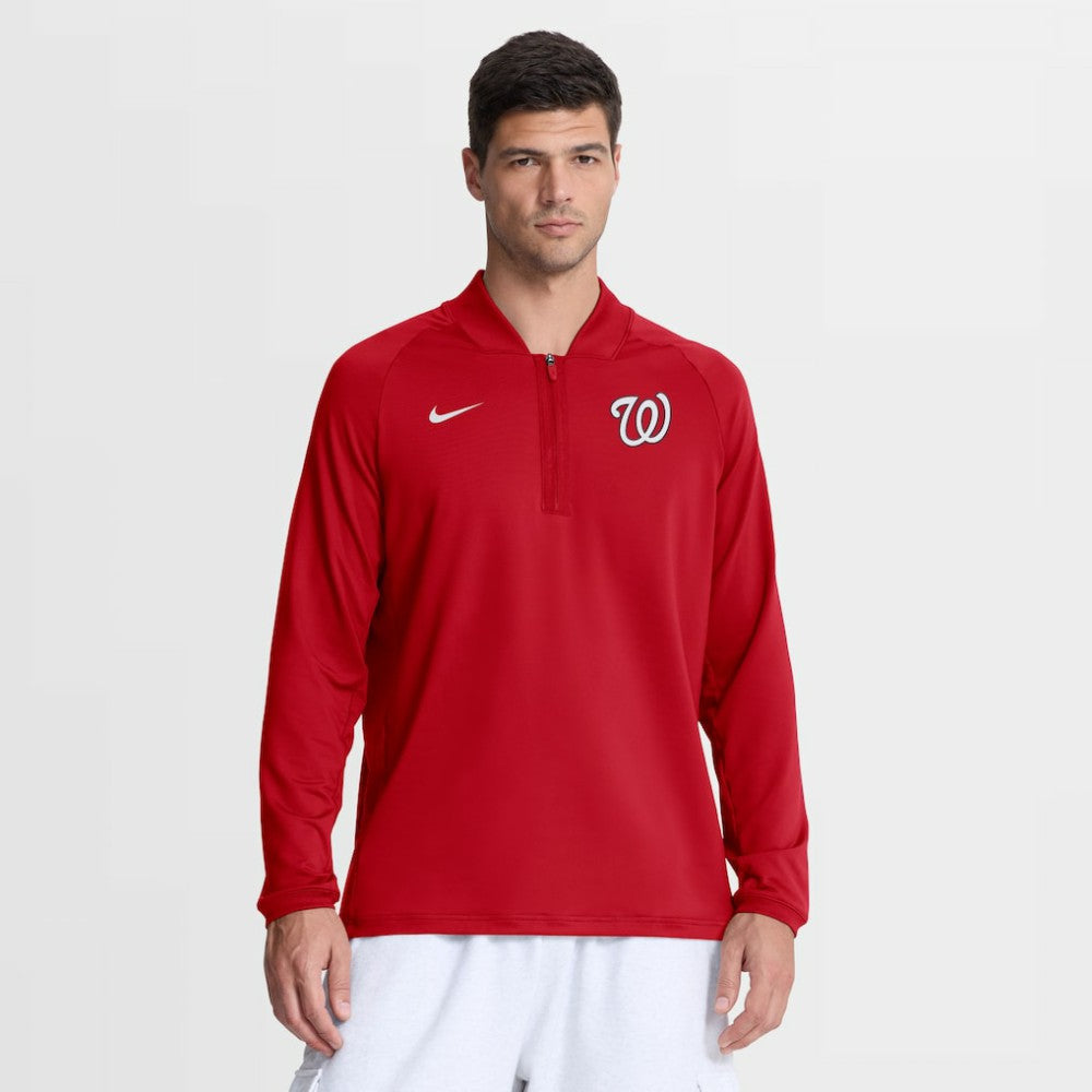 Washington Nationals Nike Authentic Collection Dri-FIT Raglan Half-Zip Pullover Sale