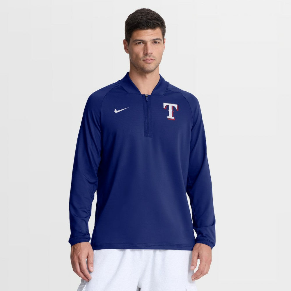 Texas Rangers Nike Authentic Collection Dri-FIT Raglan Half-Zip Pullover Sale