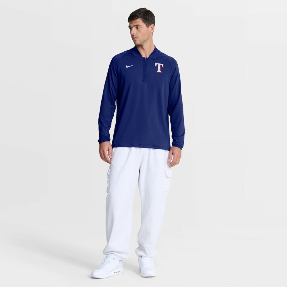 Texas Rangers Nike Authentic Collection Dri-FIT Raglan Half-Zip Pullover Sale