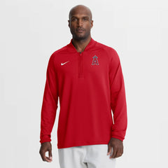 Los Angeles Angels Nike Authentic Collection Dri-FIT Raglan Half-Zip Pullover for sale