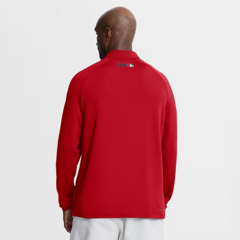 Los Angeles Angels Nike Authentic Collection Dri-FIT Raglan Half-Zip Pullover for sale