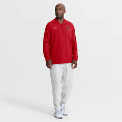 Los Angeles Angels Nike Authentic Collection Dri-FIT Raglan Half-Zip Pullover for sale