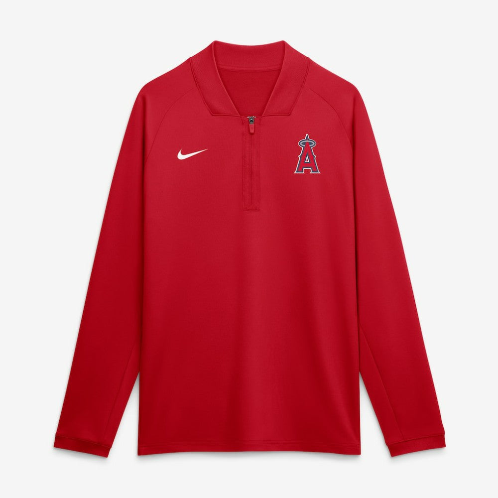 Los Angeles Angels Nike Authentic Collection Dri-FIT Raglan Half-Zip Pullover for sale