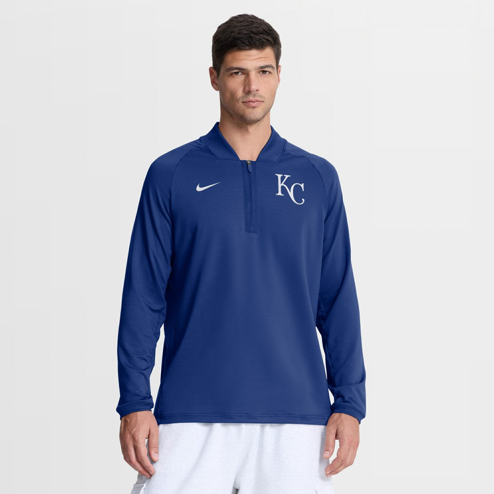 Kansas City Royals Nike Authentic Collection Dri-FIT Raglan Half-Zip Pullover for sale