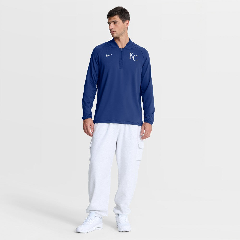 Kansas City Royals Nike Authentic Collection Dri-FIT Raglan Half-Zip Pullover for sale