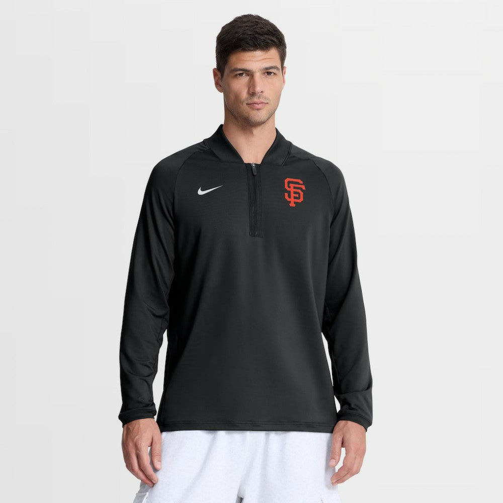 San Francisco Giants Nike Authentic Collection Dri-FIT Raglan Half-Zip Pullover Lifestyle