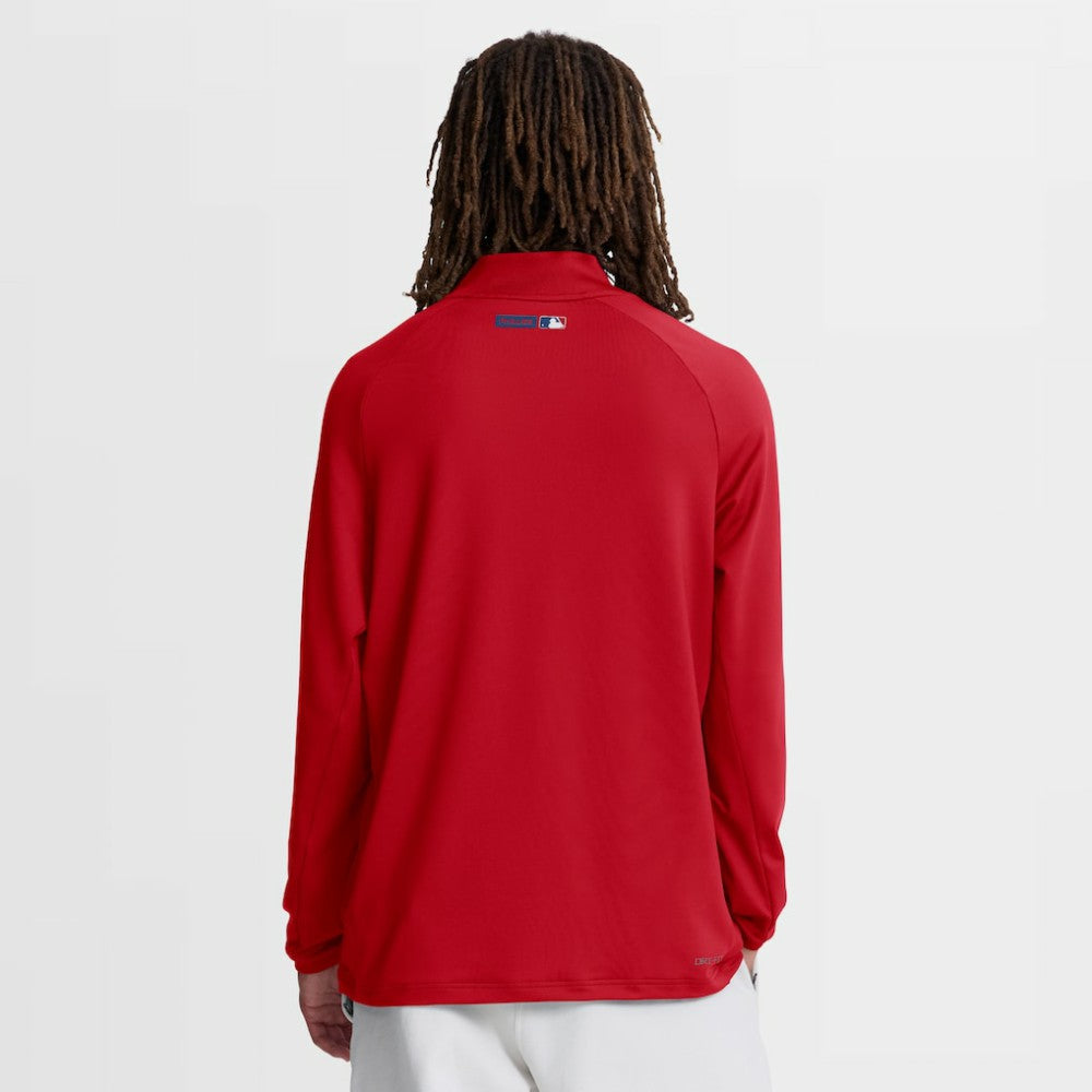 Philadelphia Phillies Nike Authentic Collection Dri-FIT Raglan Half-Zip Pullover Clearance