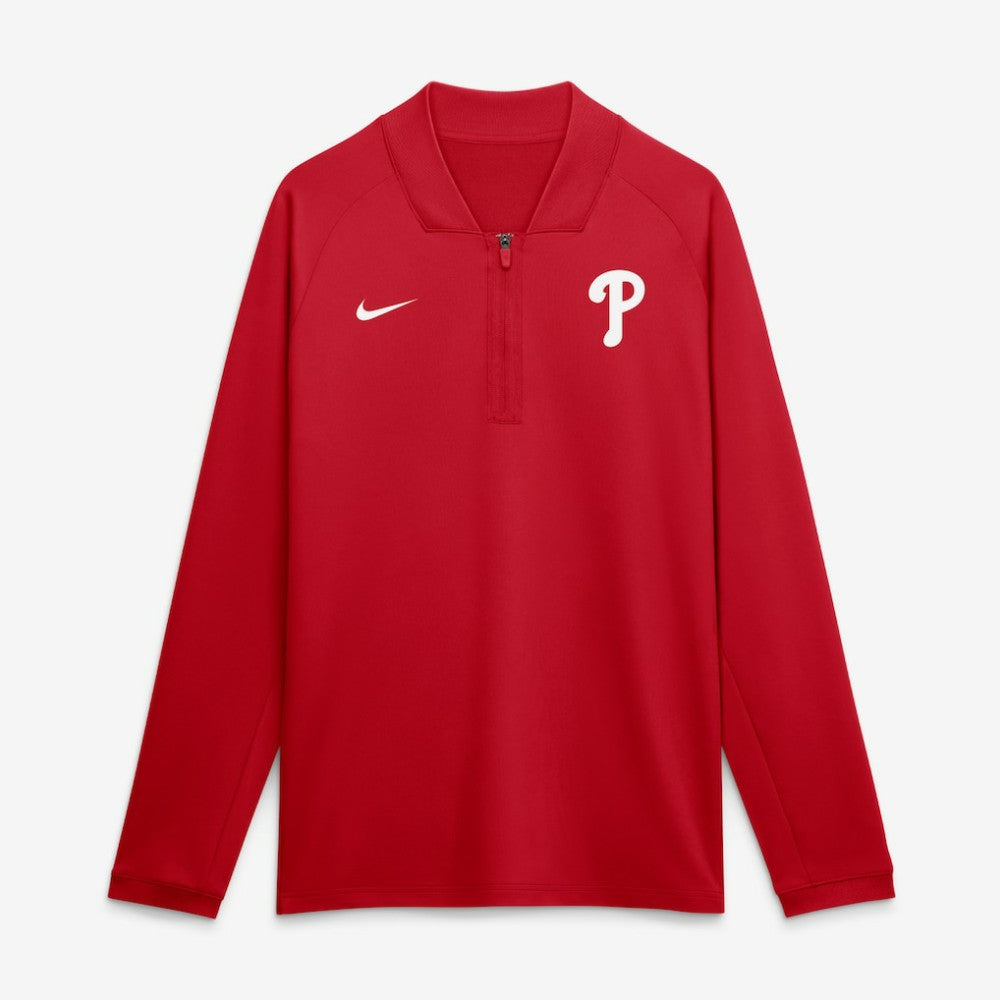 Philadelphia Phillies Nike Authentic Collection Dri-FIT Raglan Half-Zip Pullover Clearance