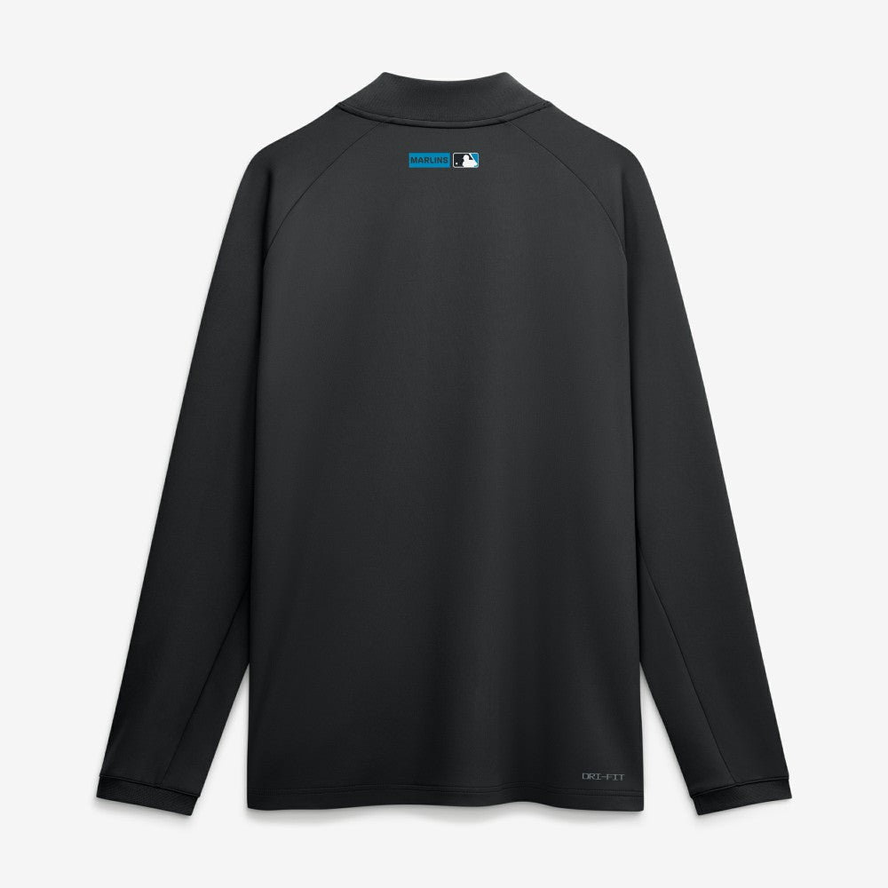 Miami Marlins Nike Authentic Collection Dri-FIT Raglan Half-Zip Pullover Online