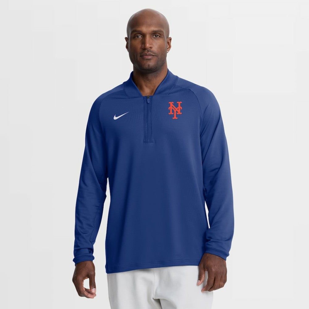 New York Mets Nike Authentic Collection Dri-FIT Raglan Half-Zip Pullover Online