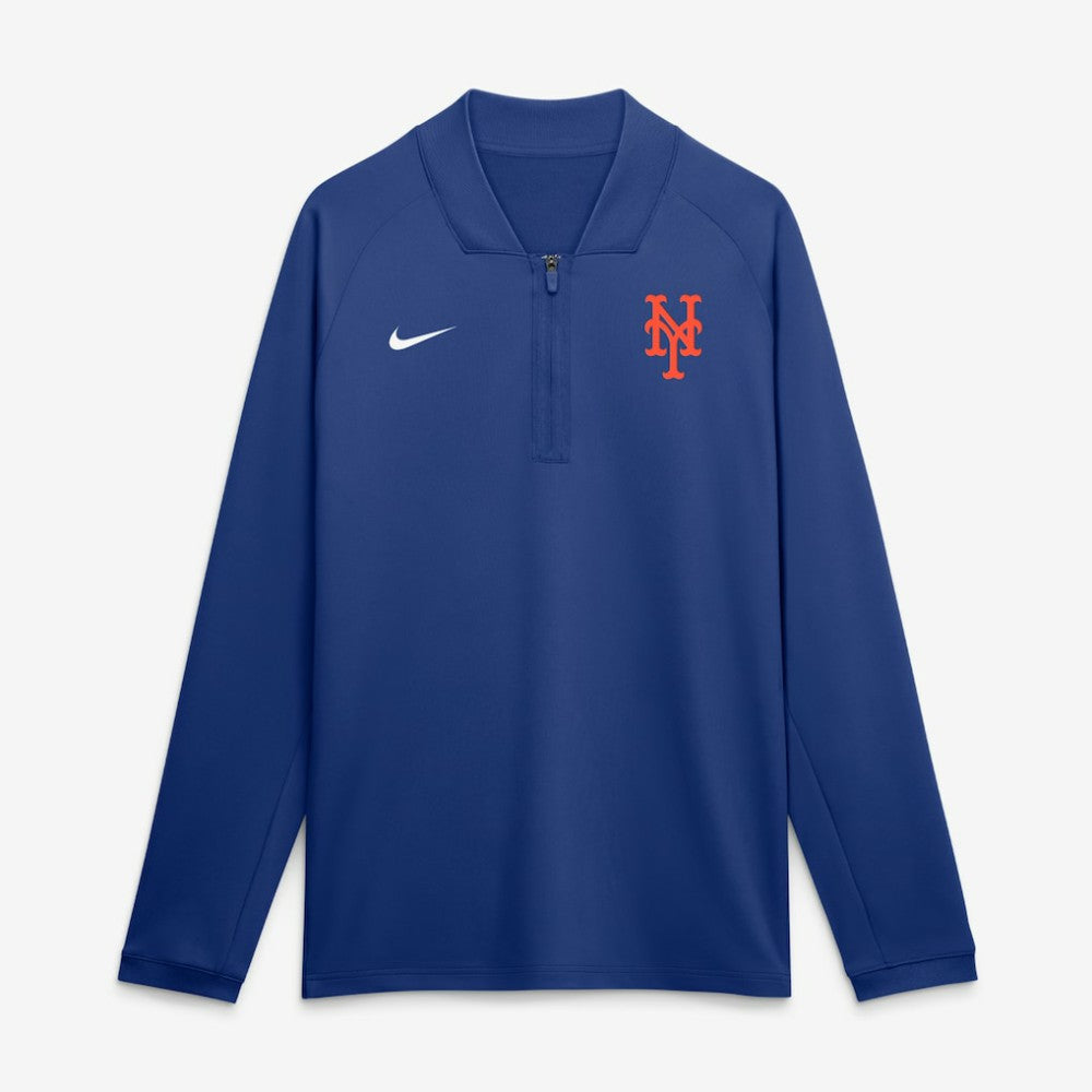 New York Mets Nike Authentic Collection Dri-FIT Raglan Half-Zip Pullover Online