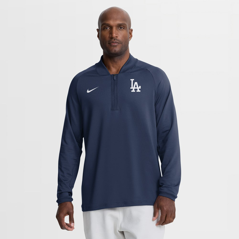 Los Angeles Dodgers Nike Authentic Collection Dri-FIT Raglan Half-Zip Pullover On Sale