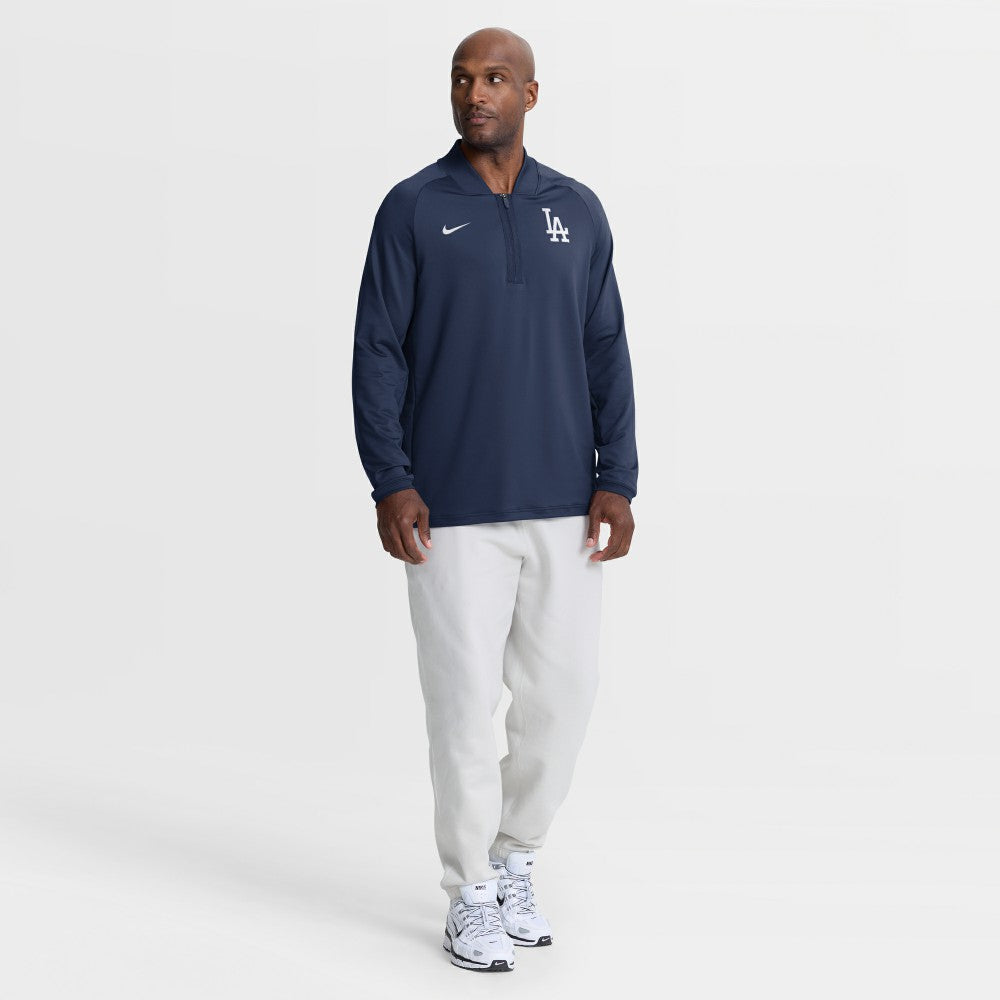 Los Angeles Dodgers Nike Authentic Collection Dri-FIT Raglan Half-Zip Pullover On Sale