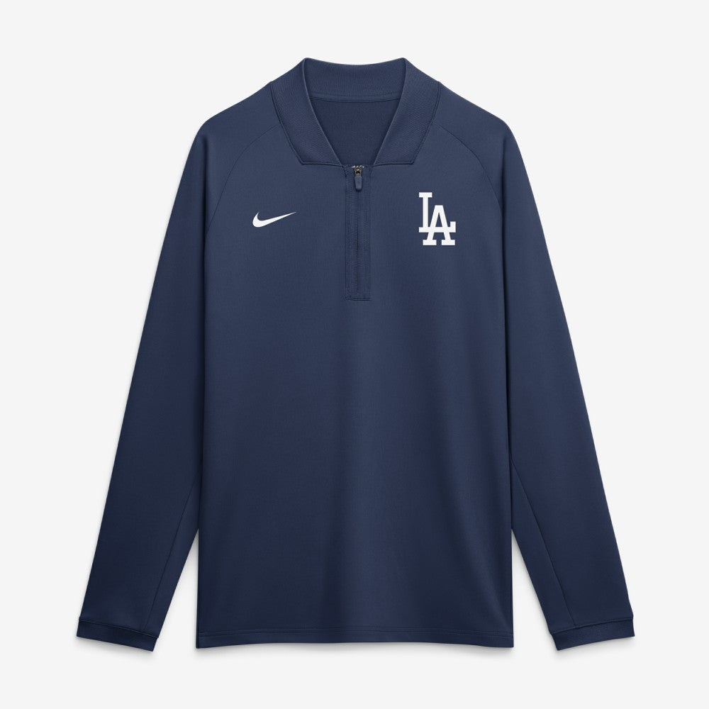 Los Angeles Dodgers Nike Authentic Collection Dri-FIT Raglan Half-Zip Pullover On Sale