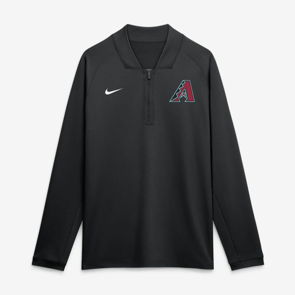 Arizona Diamondbacks Nike Authentic Collection Dri-FIT Raglan Half-Zip Pullover Clearance