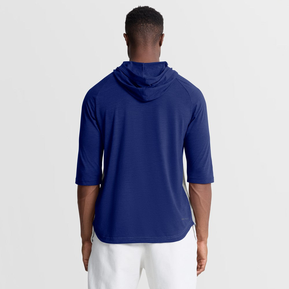 Los Angeles Dodgers Nike Authentic Collection Flux Dri-FIT Raglan 3/4-Sleeve Hooded T-Shirt Online