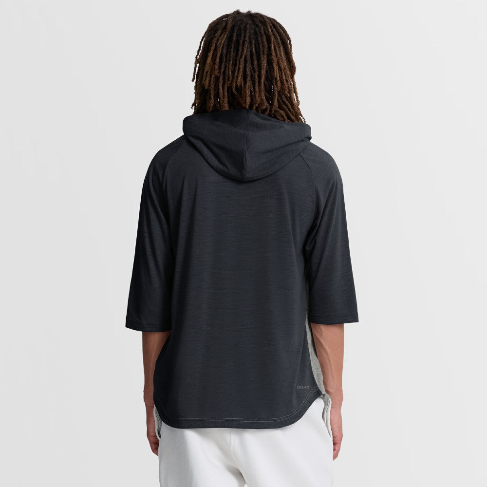 Cleveland Guardians Nike Authentic Collection Flux Dri-FIT Raglan 3/4-Sleeve Hooded T-Shirt Clearance