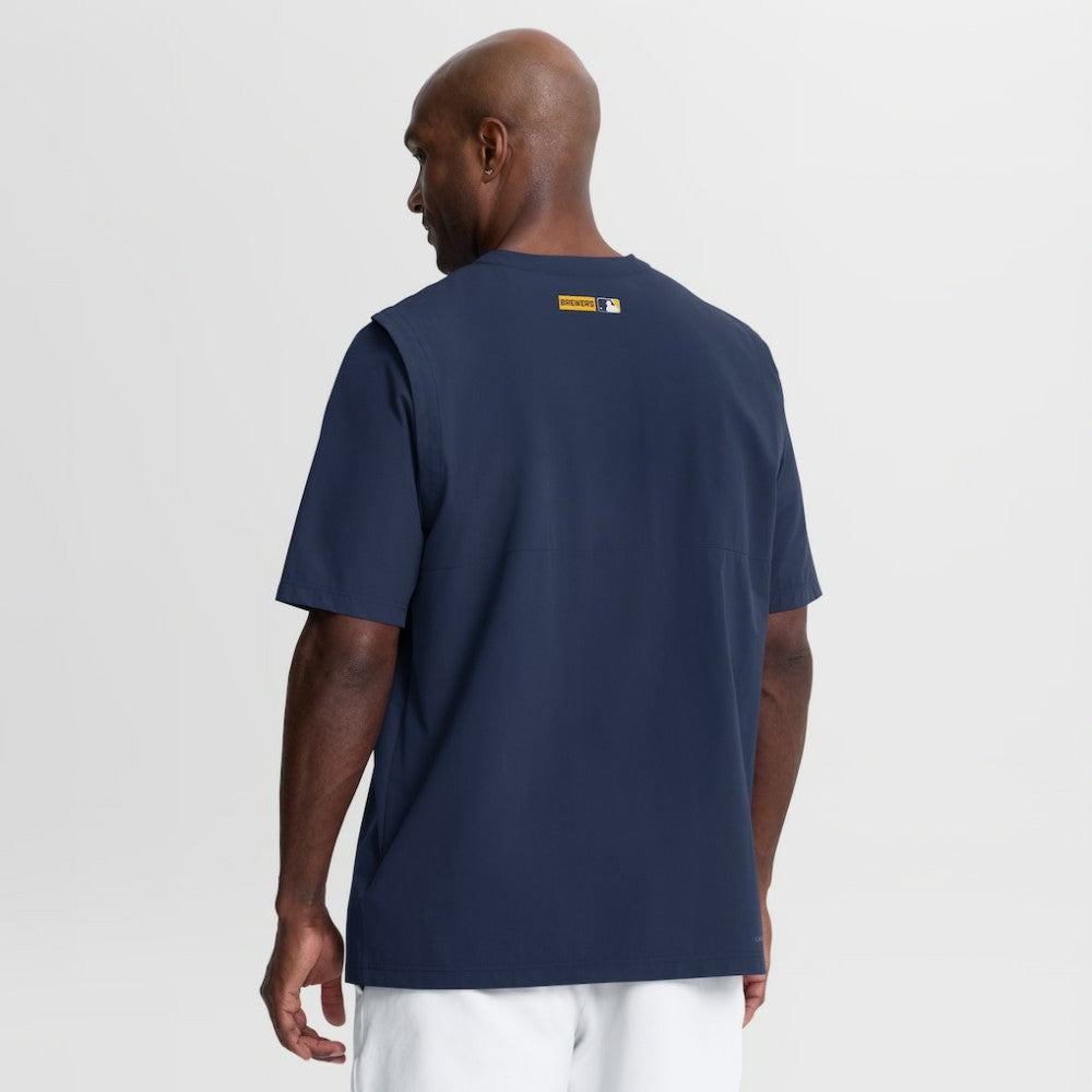 Milwaukee Brewers Nike Authentic Collection Dri-FIT Quarter-Zip Windshirt Lifestyle