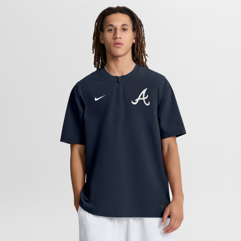 Atlanta Braves Nike Authentic Collection Dri-FIT Quarter-Zip Windshirt Lifestyle