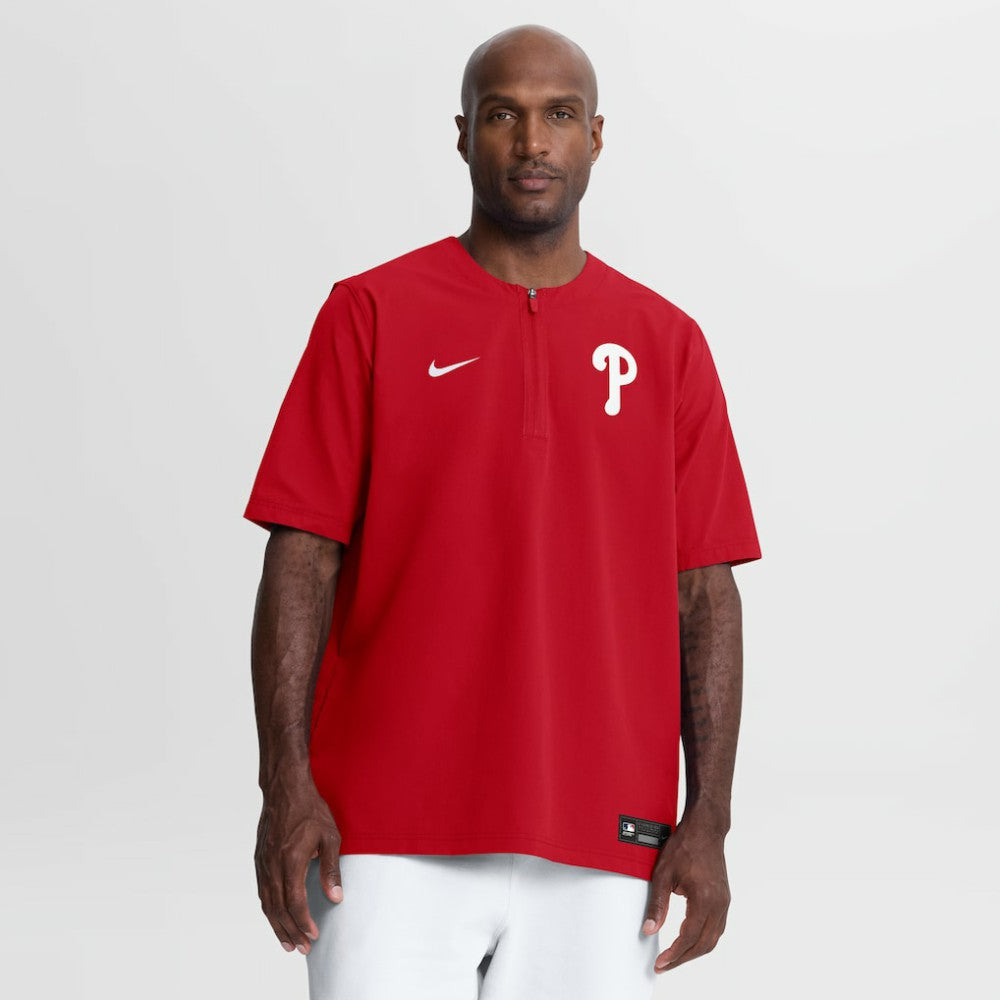 Philadelphia Phillies Nike Authentic Collection Dri-FIT Quarter-Zip Windshirt On Sale