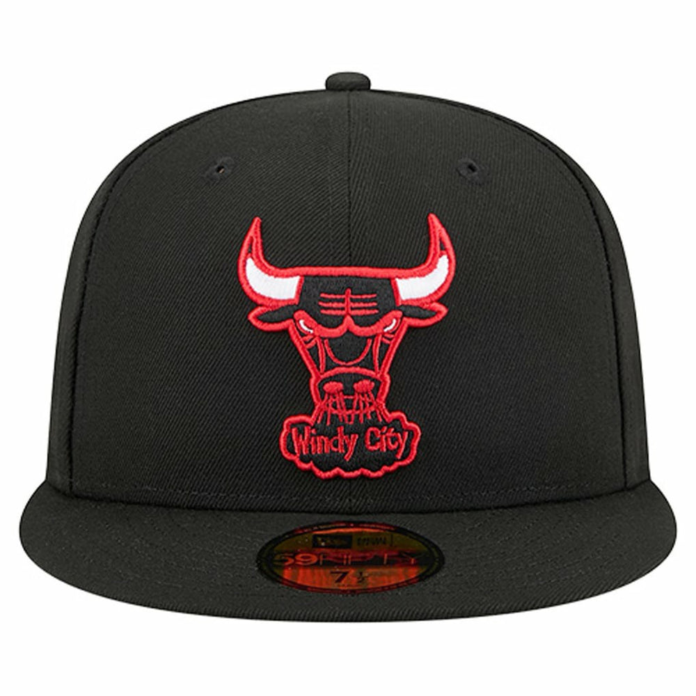 New Era - Chicago Bulls Core Logo 59FIFTY Fitted Hat - Black
