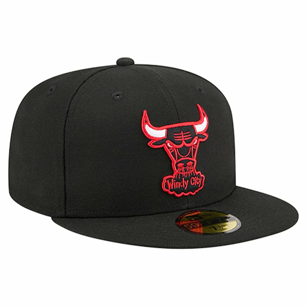 New Era - Chicago Bulls Core Logo 59FIFTY Fitted Hat - Black