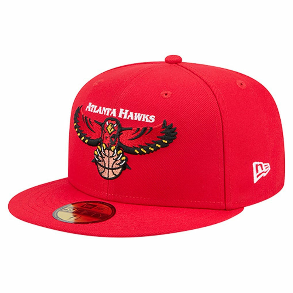 New Era - Atlanta Hawks Core Logo 59FIFTY Fitted Hat - Red