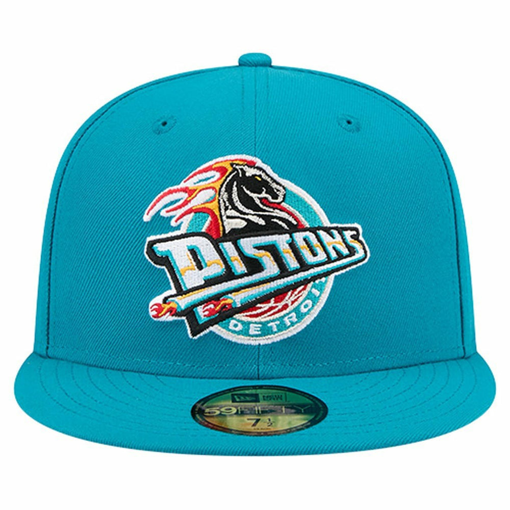 New Era - Detroit Pistons Core Logo 59FIFTY Fitted Hat - Teal