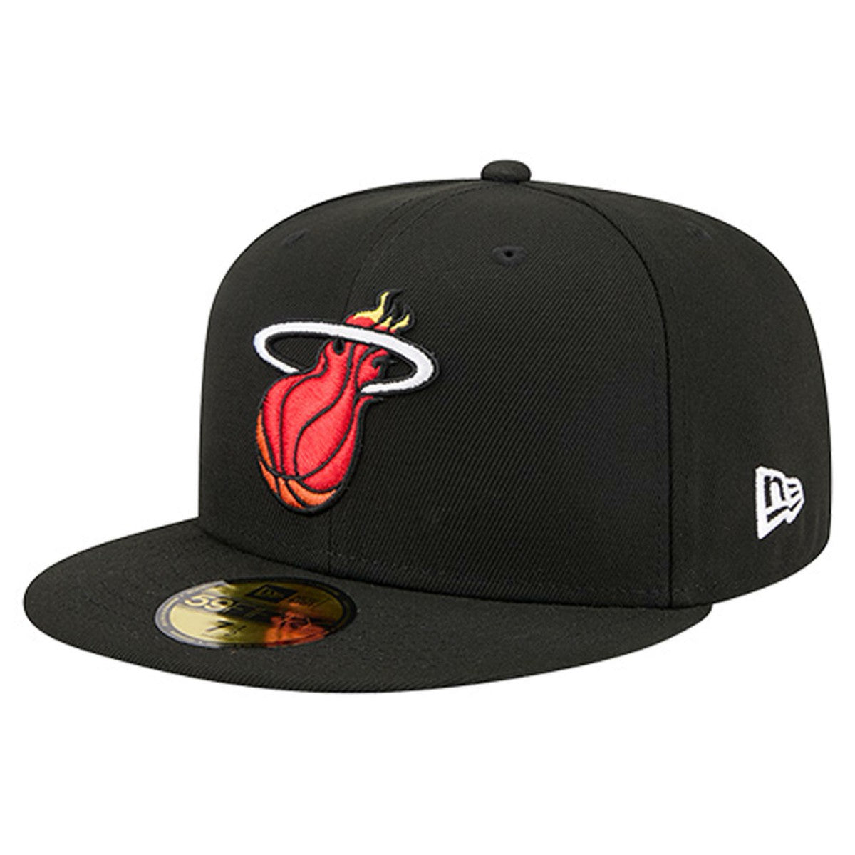New Era - Miami Heat Core Logo 59FIFTY Fitted Hat - Black