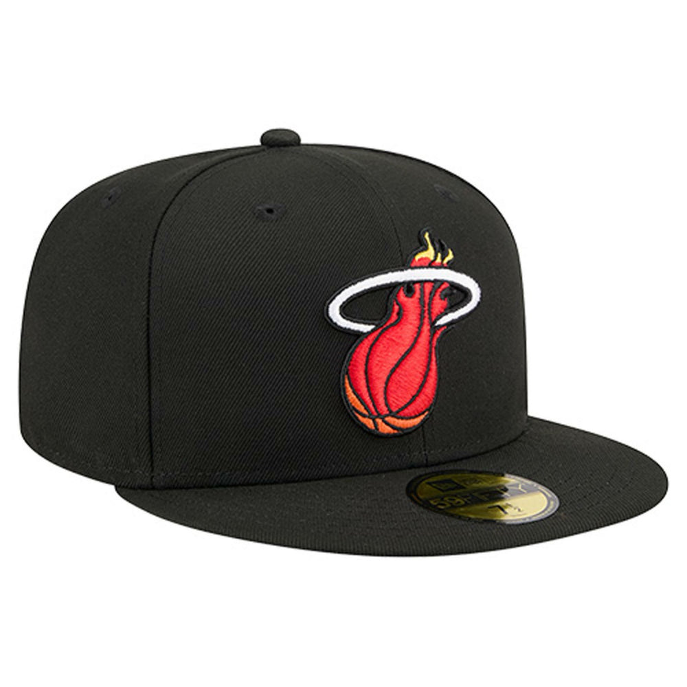 New Era - Miami Heat Core Logo 59FIFTY Fitted Hat - Black