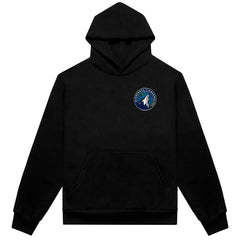 NBA - Minnesota Timberwolves Authmade Vintage Metal Premium Heavyweight Pullover Hoodie - Black