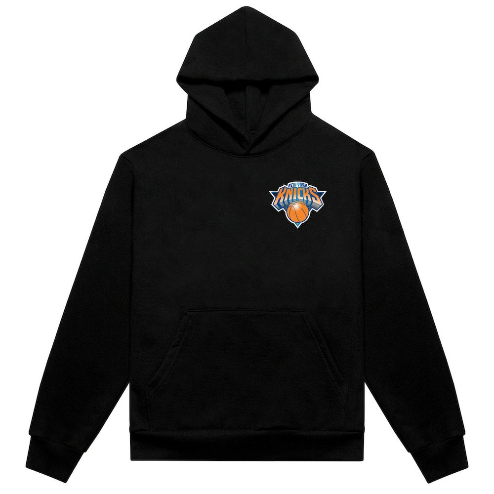 NBA - New York Knicks Authmade Vintage Metal Premium Heavyweight Pullover Hoodie - Black
