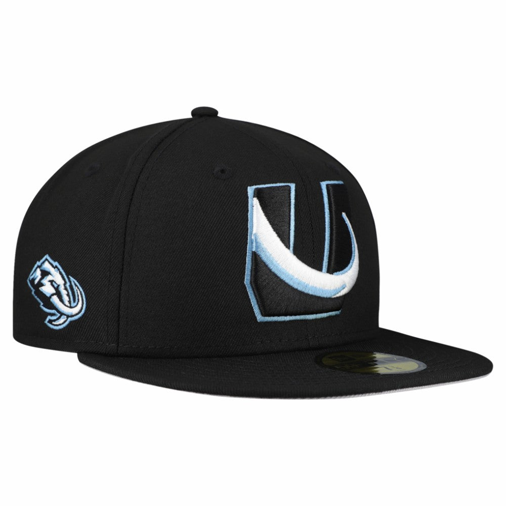 Utah Mammoth - New Era Team Secondary 59FIFTY Fitted Hat Black