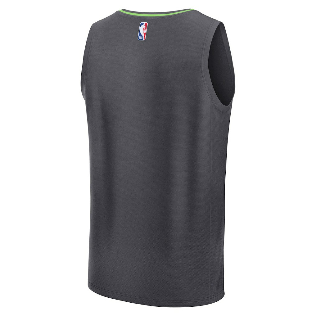 Fanatics - Minnesota Timberwolves Fastbreak Custom Jersey - Statement Edition - Anthracite