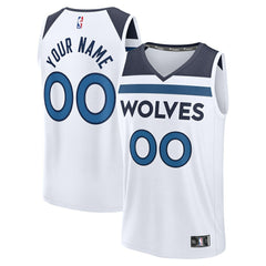 Fanatics - Minnesota Timberwolves Fastbreak Custom Jersey - Association Edition - White