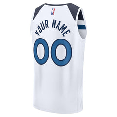 Fanatics - Minnesota Timberwolves Fastbreak Custom Jersey - Association Edition - White