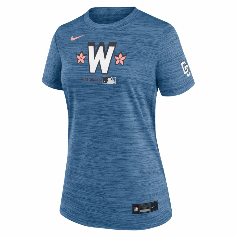 Washington Nationals Nike Women's Authentic Collection City Connect Velocity Dri-FIT T-Shirt for sale