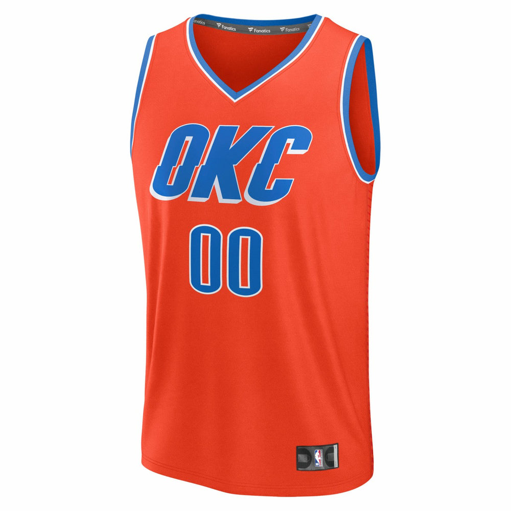 Fanatics - Oklahoma City Thunder Fast Break Custom Jersey - Statement Edition - Orange