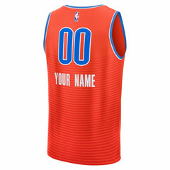 Fanatics - Oklahoma City Thunder Fast Break Custom Jersey - Statement Edition - Orange