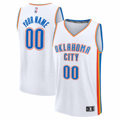 Fanatics - Oklahoma City Thunder Fast Break Custom Jersey - Association Edition - White