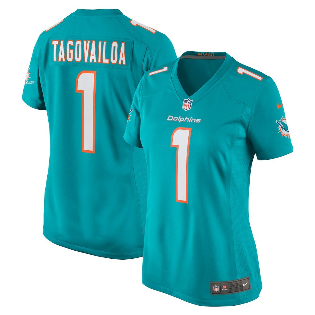 Tua Tagovailoa Miami Dolphins Women's Game Jersey Aqua - Nike