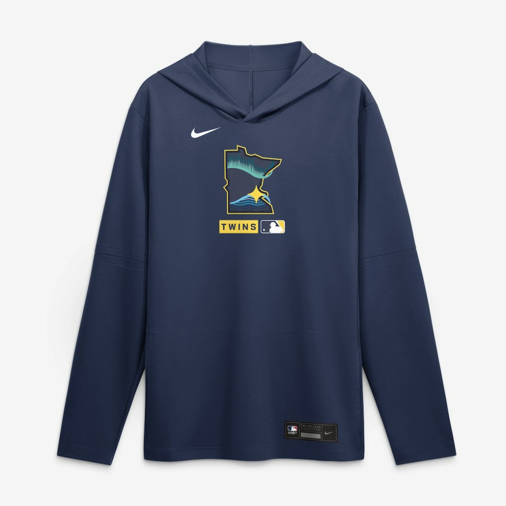 Minnesota Twins Nike City Connect Dri-FIT Long Sleeve Hooded T-Shirt Sale