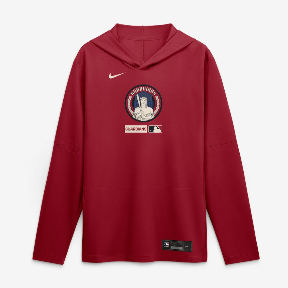 Cleveland Guardians Nike City Connect Dri-FIT Long Sleeve Hooded T-Shirt On Sale
