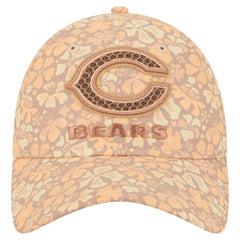 Chicago Bears New Era Women's Floral 9TWENTY Adjustable Hat Tan - NFL