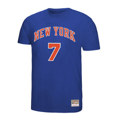 Mitchell & Ness - Carmelo Anthony New York Knicks Hardwood Classics Retro Name & Number T-Shirt - Royal