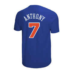 Mitchell & Ness - Carmelo Anthony New York Knicks Hardwood Classics Retro Name & Number T-Shirt - Royal